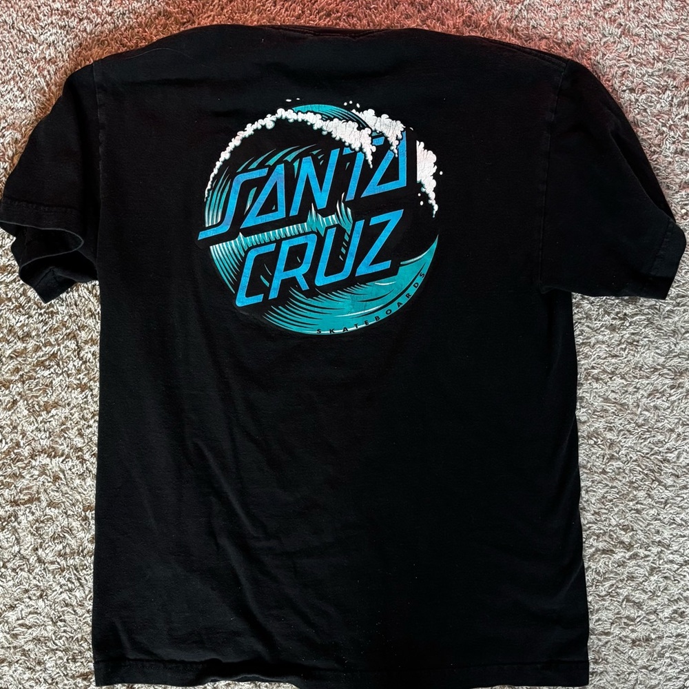 Black Santa Cruz Graphic T-Shirt